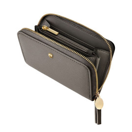 Zipped wallet Séraphine Taupe