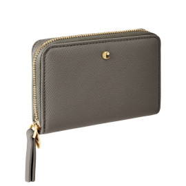 Zipped wallet Séraphine Taupe