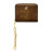 Card wallet with flap Philomène Camel