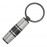 Key ring Bold Stripe Chrome & Gun