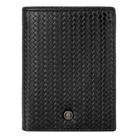 Folding card holder Interlace Black