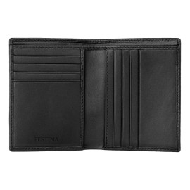 Folding card holder Interlace Black