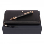 Set Mademoiselle Black (ballpoint pen & travel purse)