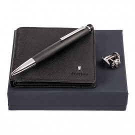 Set (ballpoint pen, wallet & cufflinks)