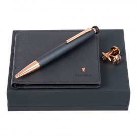 Set (ballpoint pen, wallet & cufflinks)