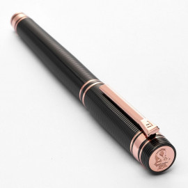 Rollerball pen Bold Stripe Gun & Rosegold