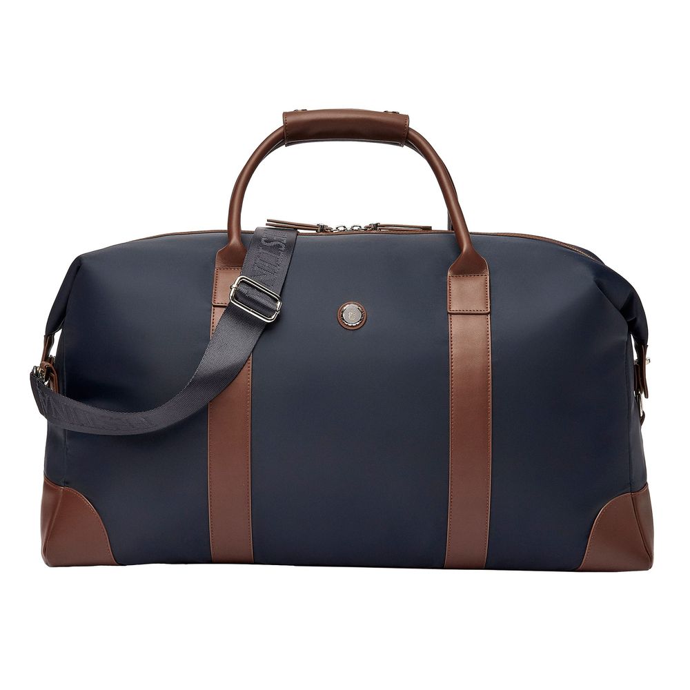 Travel bag Button Navy & Brown