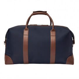 Travel bag Button Navy & Brown