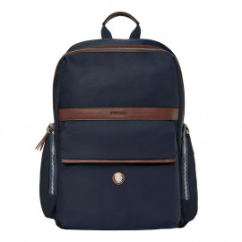 Backpack Button Navy & Brown