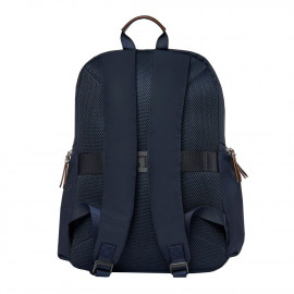 Backpack Button Navy & Brown