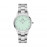 Watch Iconic Link Silver&Pastel-green D28