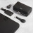 Key ring with AirTag holder Double B Saffiano Black