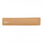 Single pen pouch Classic Grained Camel