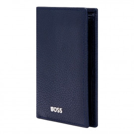 Folding card holder Classic Grained Navy
