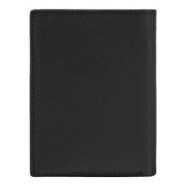 Folding card holder Double B Saffiano Black