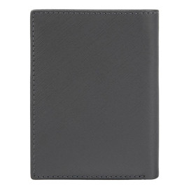 Folding card holder Double B Saffiano Grey
