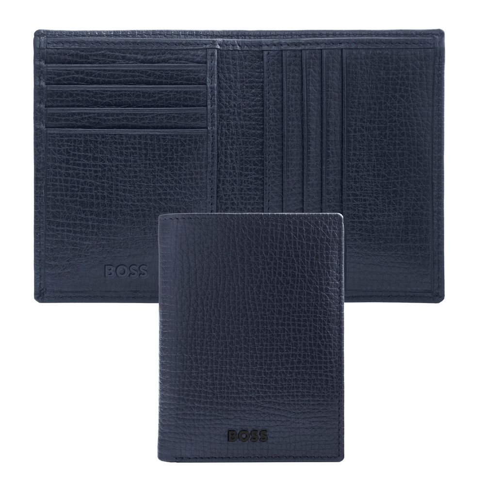 Folding card holder Grid Navy
