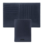 Folding card holder Grid Navy
