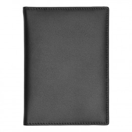 Card holder trifold Classic Smooth Black