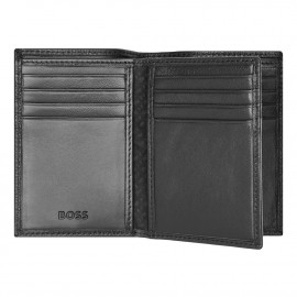 Card holder Trifold Classic Grained Black