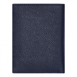 Card holder Trifold Classic Grained Navy
