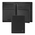 Card holder with flap Double B Saffiano Black