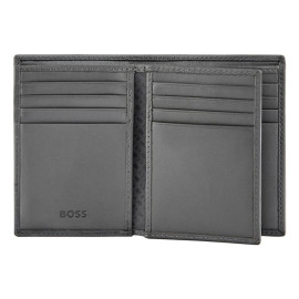 Card holder with flap Double B Saffiano Grey