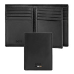 Card holder with flap Emblematic Black