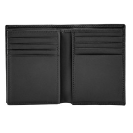 Card holder with flap Emblematic Black