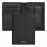 Card holder with flap and money pocket Classic Grained Black