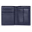 Card holder with flap and money pocket Classic Grained Navy