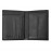 Card holder with flap and money pocket Iconic Black