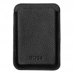 Card holder with Magnet Mobile Classic Grained Black