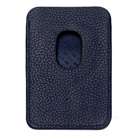 Card holder with Magnet Mobile Classic Grained Navy