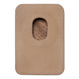 Card holder with Magnet Mobile Classic Grained Camel