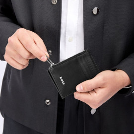 Card holder zip Classic Smooth Black