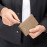 Card holder zip Classic Grained Camel