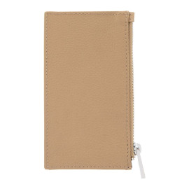 Card holder zip Classic Grained Camel