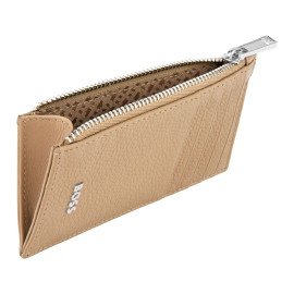 Card holder zip Classic Grained Camel