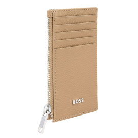 Card holder zip Classic Grained Camel