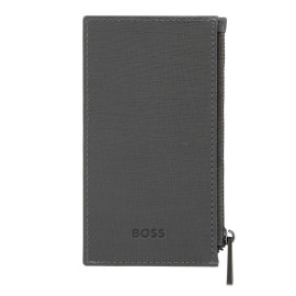 Card holder zip Double B Saffiano Grey