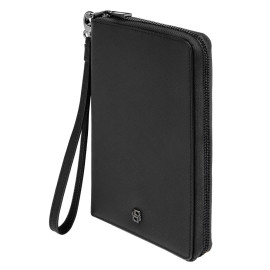 Travel wallet Double B Saffiano Black