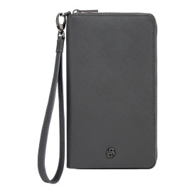 Travel wallet Double B Saffiano Grey