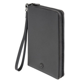 Travel wallet Double B Saffiano Grey