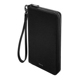 Travel wallet Grid Black
