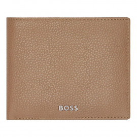 Money wallet with flap Classic Grained Camel