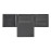 Money wallet with flap Double B Saffiano Grey