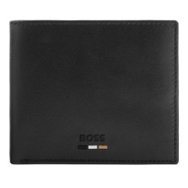 Money wallet with flap Emblematic Black