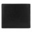 Money wallet with flap Grid Black