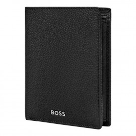 Money wallet Vertical flap Classic Grained Black